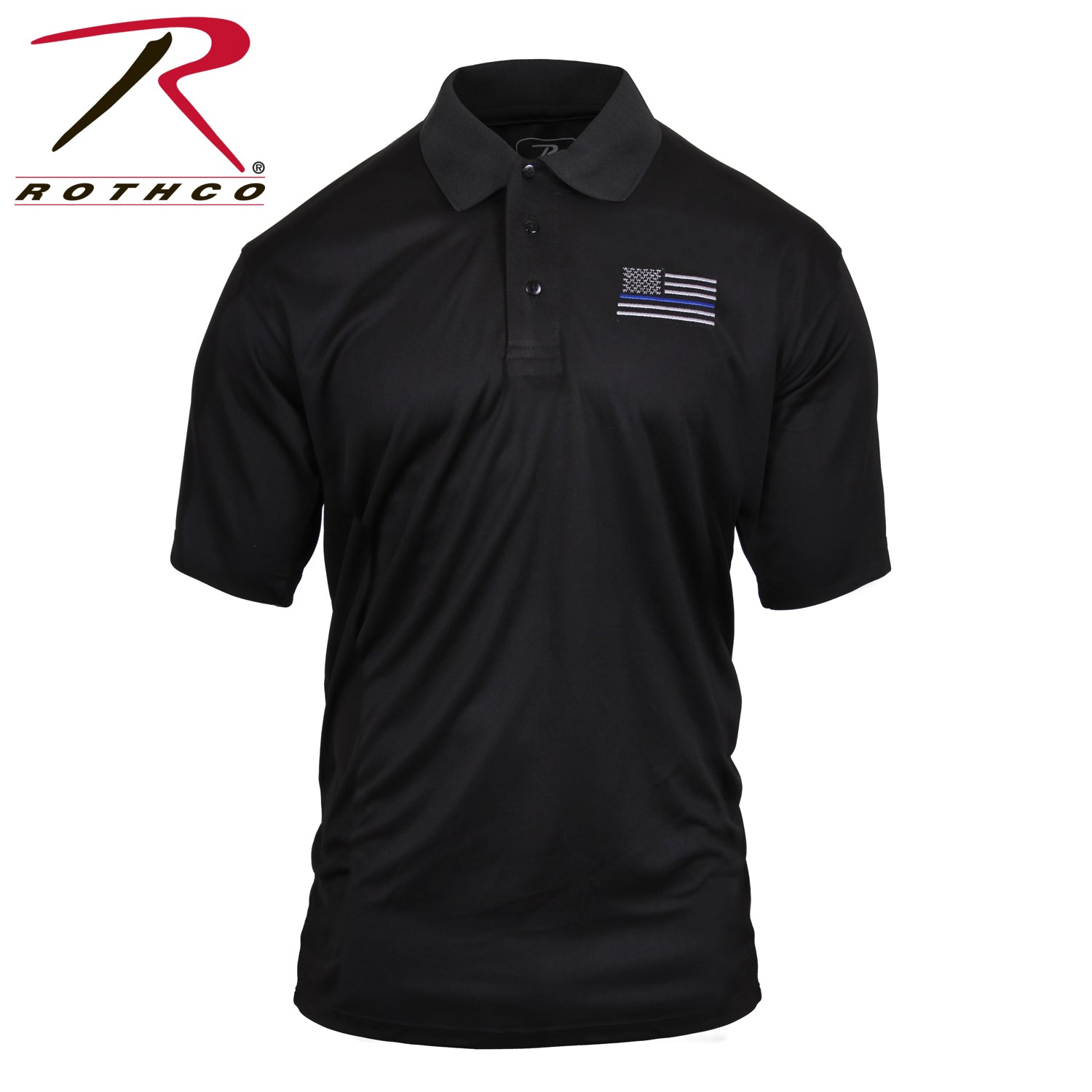 Thin Blue Line Moisture Wicking Polo