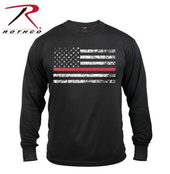 Long Sleeve Thin Red Line T-Shirt