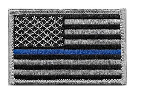 Thin Blue Line American Flag Velcro Patch