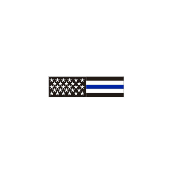 Thin Blue Line American Flag Citation Bar Lapel Pin