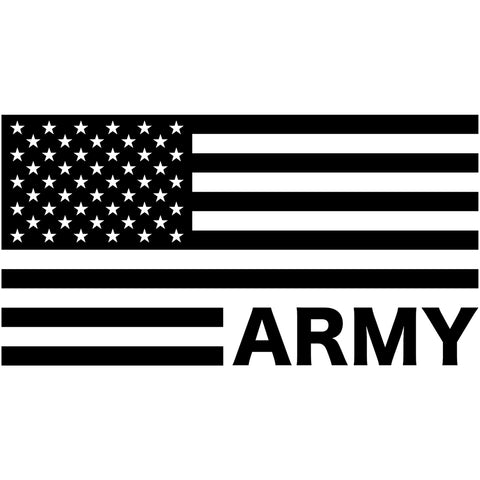 Military Branch American Flag Decal