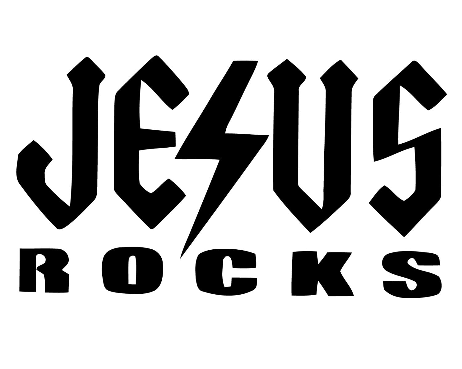 Jesus Rocks Decal